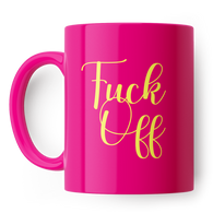 Fuck off Coloured Handle Mug